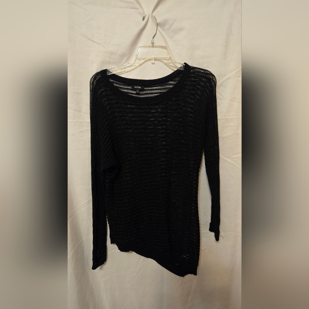 Apt. 9 Black Open-Knit Top